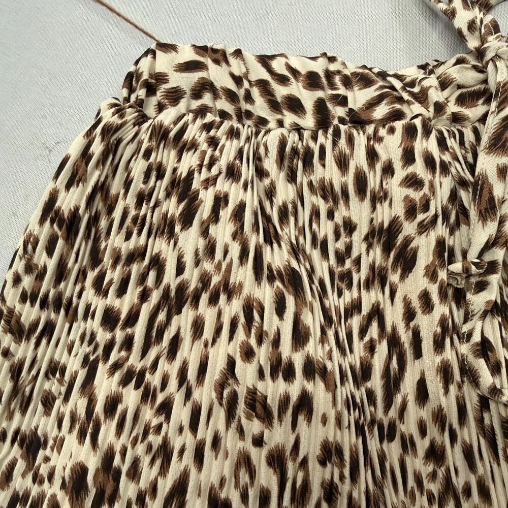 She + Sky Leopard Print Skort Skirt Built In Shorts Size Small - Picture 5 of 7